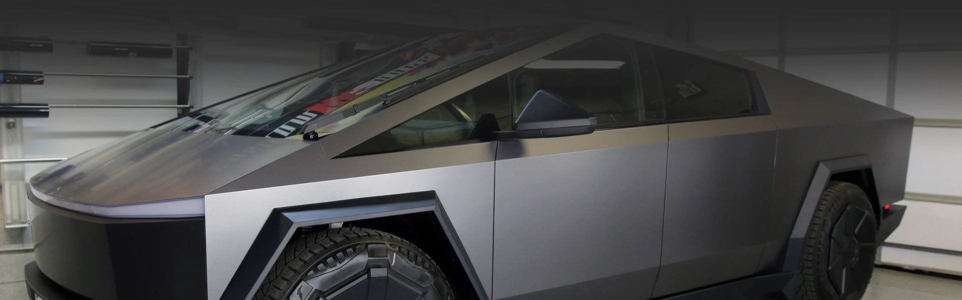 Tesla Cybertruck coloured PPF wrap